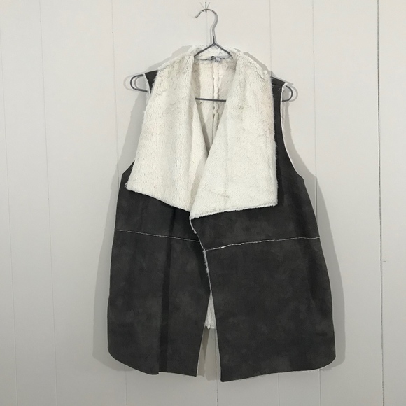 NAKED ZEBRA Suede Vest - Picture 1 of 2